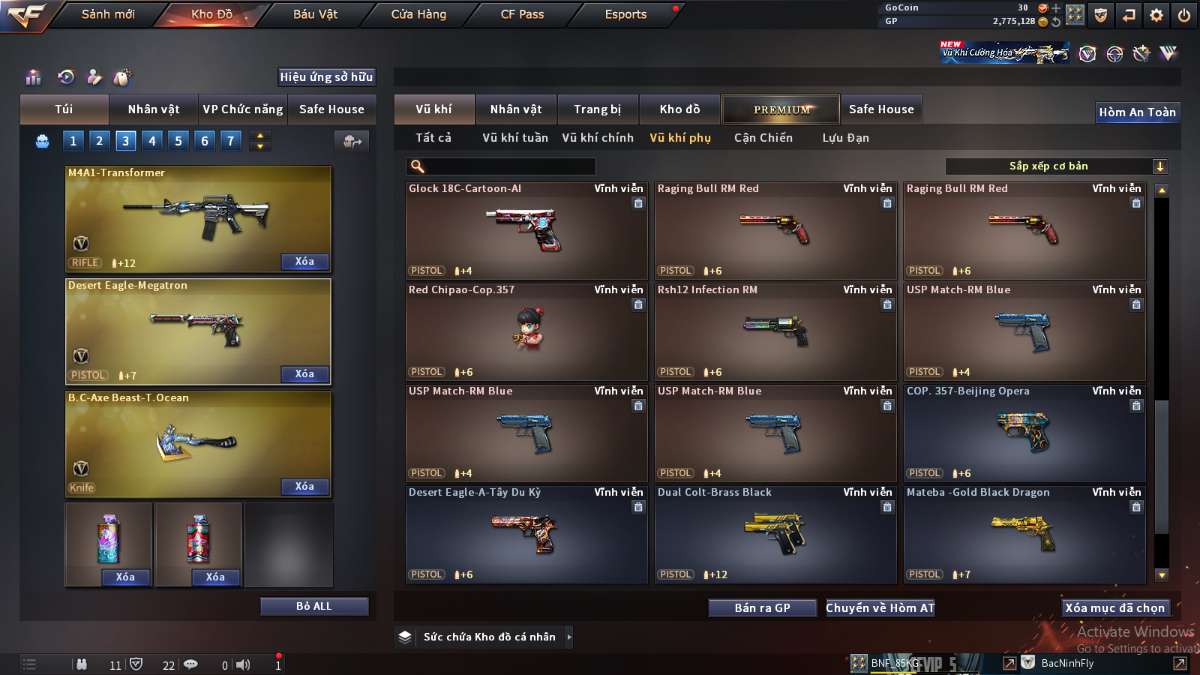 shop acc cf uy tin gia re